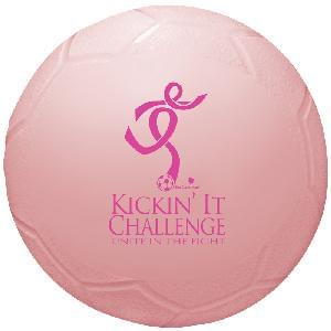 4 1/2" Vinyl Mini Soccer Balls (Awareness) - 4.5 inch Mini Vinyl Soccer Balls (Awareness Pink)