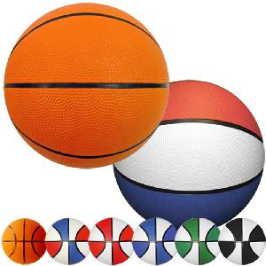 9" Rubber Basketballs (Full&#8209;Size) - Blank, Shipped Deflated - Full Size Rubber Basketballs (deflated)