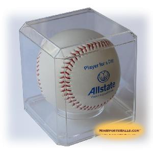 Clear Plastic Baseball Cases (Unimprinted) - Clear Plastic Baseballs Cases (Unimprinted)
