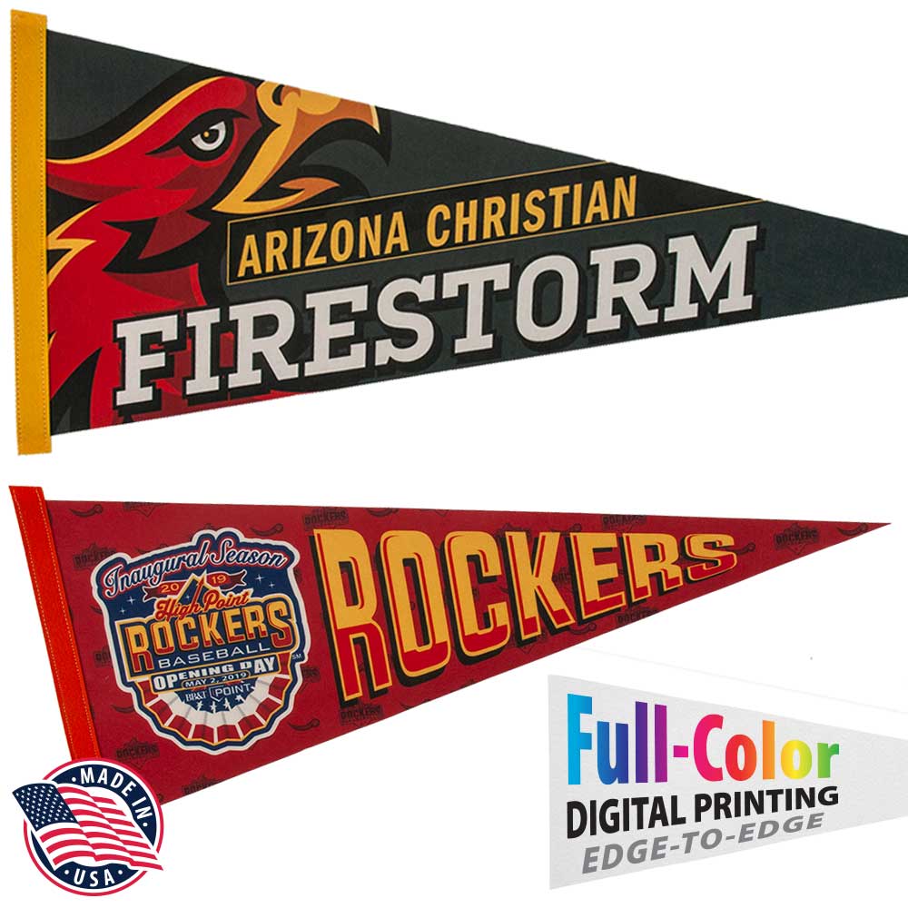 Felt Pennant, Full-Color (12" x 30")