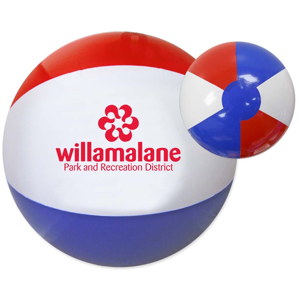 16" Red White & Blue Beach Balls