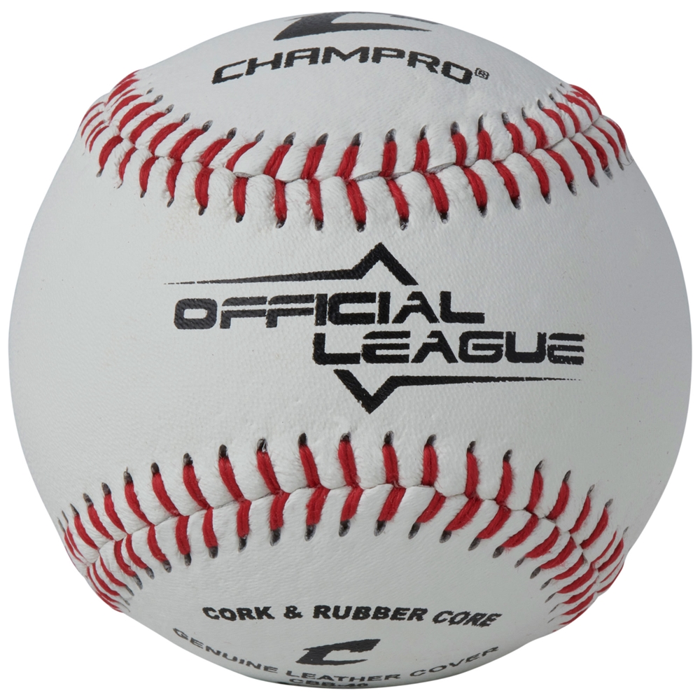 CHAMPRO Official League - Cork and Rubber Core Baseballs (Blank)