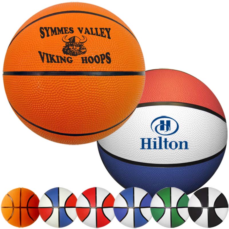 9" Rubber Basketballs (Full-Size) - Blank, Shipped Deflated