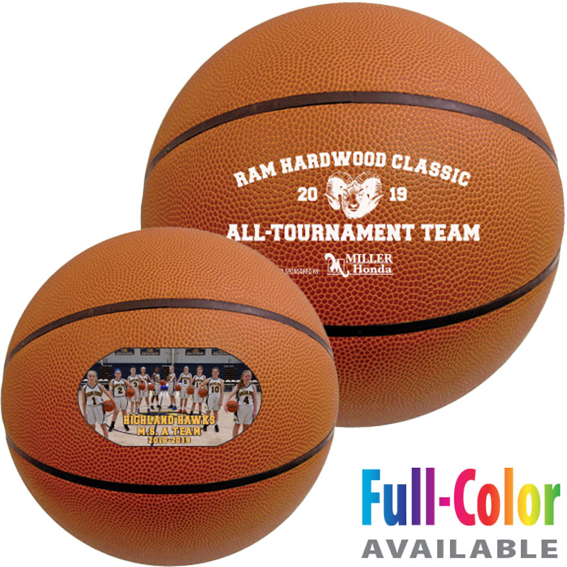 9" Synthetic Leather Basketballs (Full-Size)
