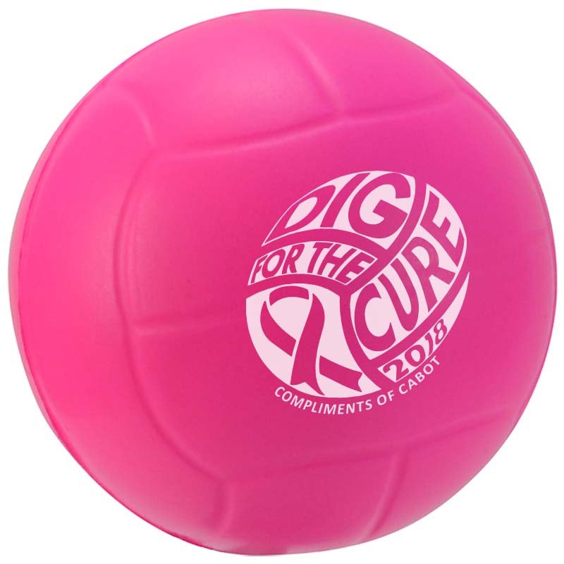 2 1/2" Stress Mini Volleyballs (Awareness)