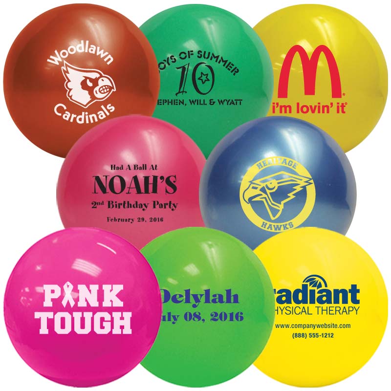 4" Vinyl Play Balls (Solid Colors)