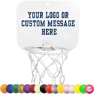 Mini Backboard Sets with Vinyl Basketballs - Mini Backboard Sets w/ Printed Basketballs