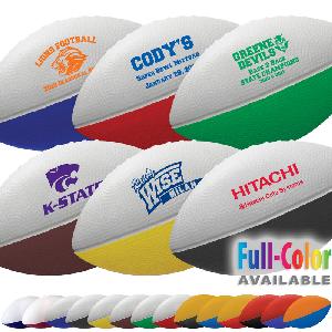 7" Foam Footballs (Two-Tone) - 7 inch Two-Tone Foam Footballs