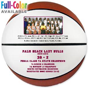 9" Signature Basketballs (Full-Size) - Full Size Signature Basketballs (Synthetic Leather)