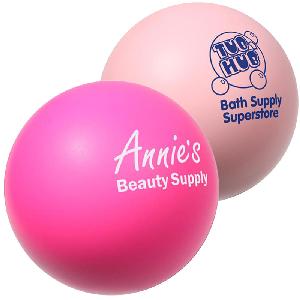 3" Solid Color Stress Balls (Awareness Pink) - 3 inch Solid Color Stress Relievers