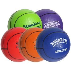 2 1/2" Stress Mini-Basketballs - Basketballs Stress Relievers