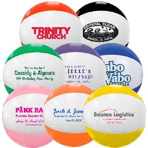 12" Two Toned Beach Balls - Beach Balls, 12 inch Two Toned