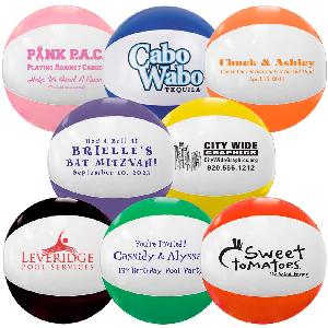 16" Two Toned Beach Balls - Beach Balls, 16 inch Two Toned