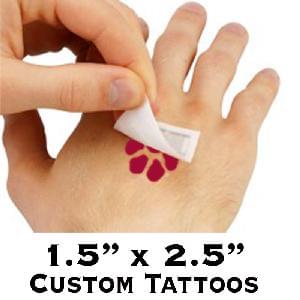 Tattoos - Your Custom Design - 1 x 2
