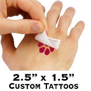Tattoos - Your Custom Design - 2 x 1