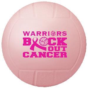 4 1/2" Vinyl Mini Volleyballs (Awareness) - 4.5 inch Mini Vinyl Volleyballs