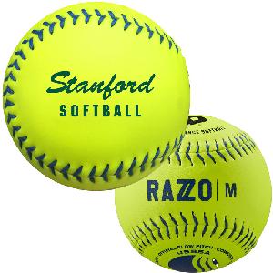 Softballs, 12" Wilson DeMarini (slowpitch) - Wilson Official Optic Yellow Synthetic Softballs